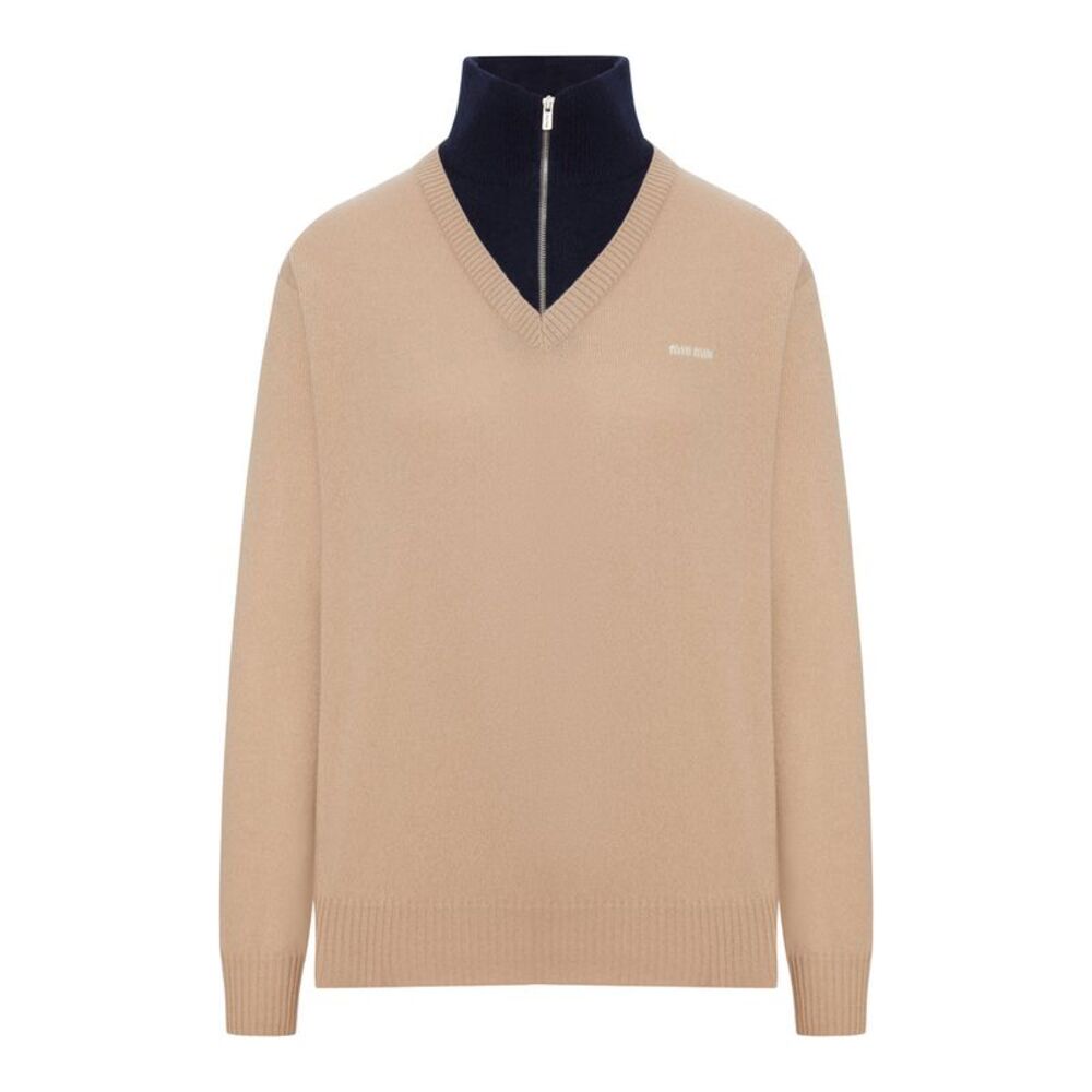 Miu Miu Women Cashmere High Neck Sweater